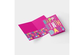 ΚΑΡΤΑ ΓΕΝΝΕΘΛΙΩΝ "HAPPY BIRTHDAY" 12X17cm 21TS02